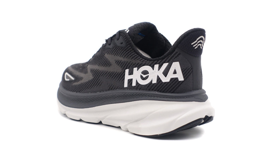 HOKA W CLIFTON 9 BLACK/WHITE – mita sneakers