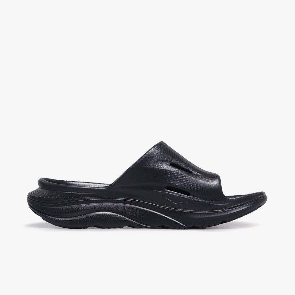 HOKA ORA RECOVERY SLIDE 3 BLACK/BLACK – mita sneakers