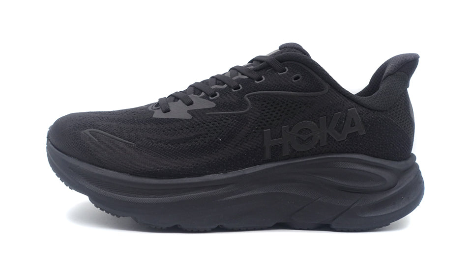 HOKA CLIFTON 10 WIDE BLACK/BLACK – mita sneakers