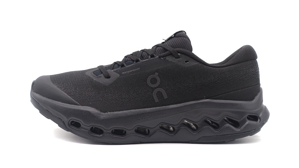 On CLOUDSURFER TRAIL 2 WATERPROOF BLACK/BLACK – mita sneakers