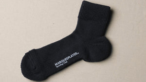 MARQUEE PLAYER HYBRID RIB SOCKS SS "Made in JAPAN" CHARCOAL 4