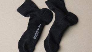 MARQUEE PLAYER HYBRID RIB SOCKS SS "Made in JAPAN" CHARCOAL 5
