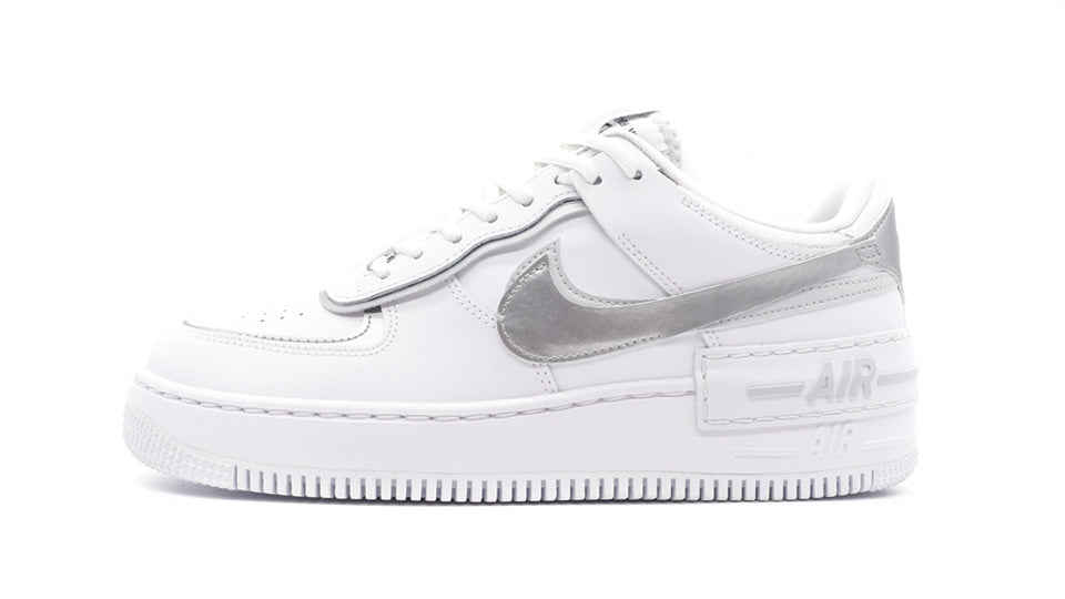 NIKE (WMNS) AIR FORCE 1 SHADOW WHITE/METALLIC SILVER/PURE