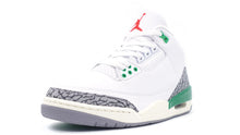 画像をギャラリービューアに読み込む, JORDAN BRAND (WMNS) AIR JORDAN 3 RETRO "LUCKY GREEN" "MICHAEL JORDAN" WHITE/VARSITY RED/LUCKY GREEN 1