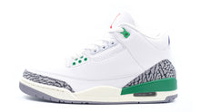画像をギャラリービューアに読み込む, JORDAN BRAND (WMNS) AIR JORDAN 3 RETRO "LUCKY GREEN" "MICHAEL JORDAN" WHITE/VARSITY RED/LUCKY GREEN 3