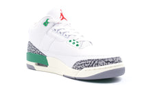画像をギャラリービューアに読み込む, JORDAN BRAND (WMNS) AIR JORDAN 3 RETRO "LUCKY GREEN" "MICHAEL JORDAN" WHITE/VARSITY RED/LUCKY GREEN 5