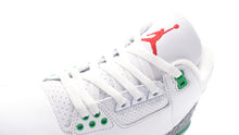 画像をギャラリービューアに読み込む, JORDAN BRAND (WMNS) AIR JORDAN 3 RETRO "LUCKY GREEN" "MICHAEL JORDAN" WHITE/VARSITY RED/LUCKY GREEN 6