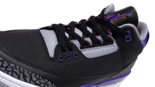 画像をギャラリービューアに読み込む, JORDAN BRAND AIR JORDAN 3 RETRO "COURT PURPLE" "MICHAEL JORDAN" BLACK/COURT PURPLE/CEMENT GREY/NOIR/GRIS CIMENT/VIOLET COURT 6
