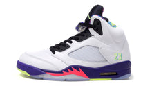 画像をギャラリービューアに読み込む, JORDAN BRAND AIR JORDAN 5 RETRO "ALTERNATE BEL-AIR" "MICHAEL JORDAN" WHITE/GHOST GREEN/COURT PURPLE/LASER PINK/BLACK 3