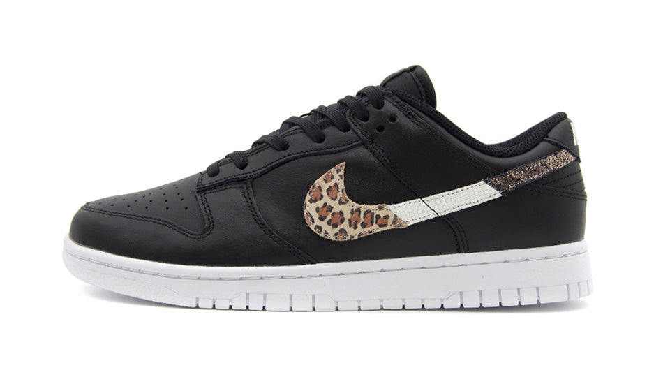 NIKE WMNS DUNK LOW SE BLACK ANIMAL SWOOSH BLACK MULTI COLOR BLACK mita sneakers