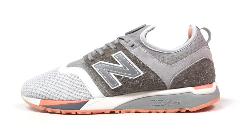 New Balance ニューバランス ×ミタスニーカーズ MRL247MT スウェード/メッシュ ローカットスニーカー グレー US11/29cm