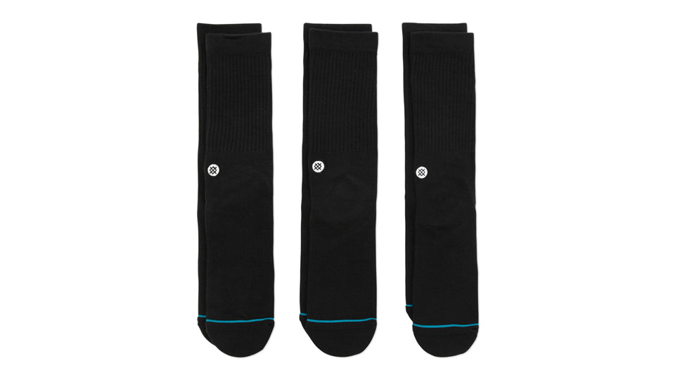 STANCE ICON 3 PACK BLACK 1