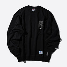 画像をギャラリービューアに読み込む, CLUCT RUSSELL ATHLETIC CREW SWEAT "東京改 / mita sneakers"  BLACK 1