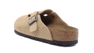 BIRKENSTOCK BOSTON VL SUEDE EMBOSS "Made in GERMANY" NEW BEIGE 2