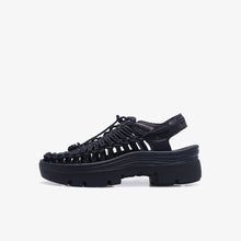 画像をギャラリービューアに読み込む, KEEN UNEEK PLT  X-BLACK/SMOOTH LEA 1
