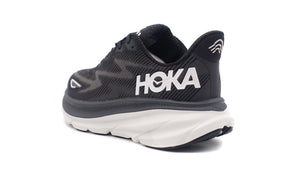 HOKA W CLIFTON 9 BLACK/WHITE 2