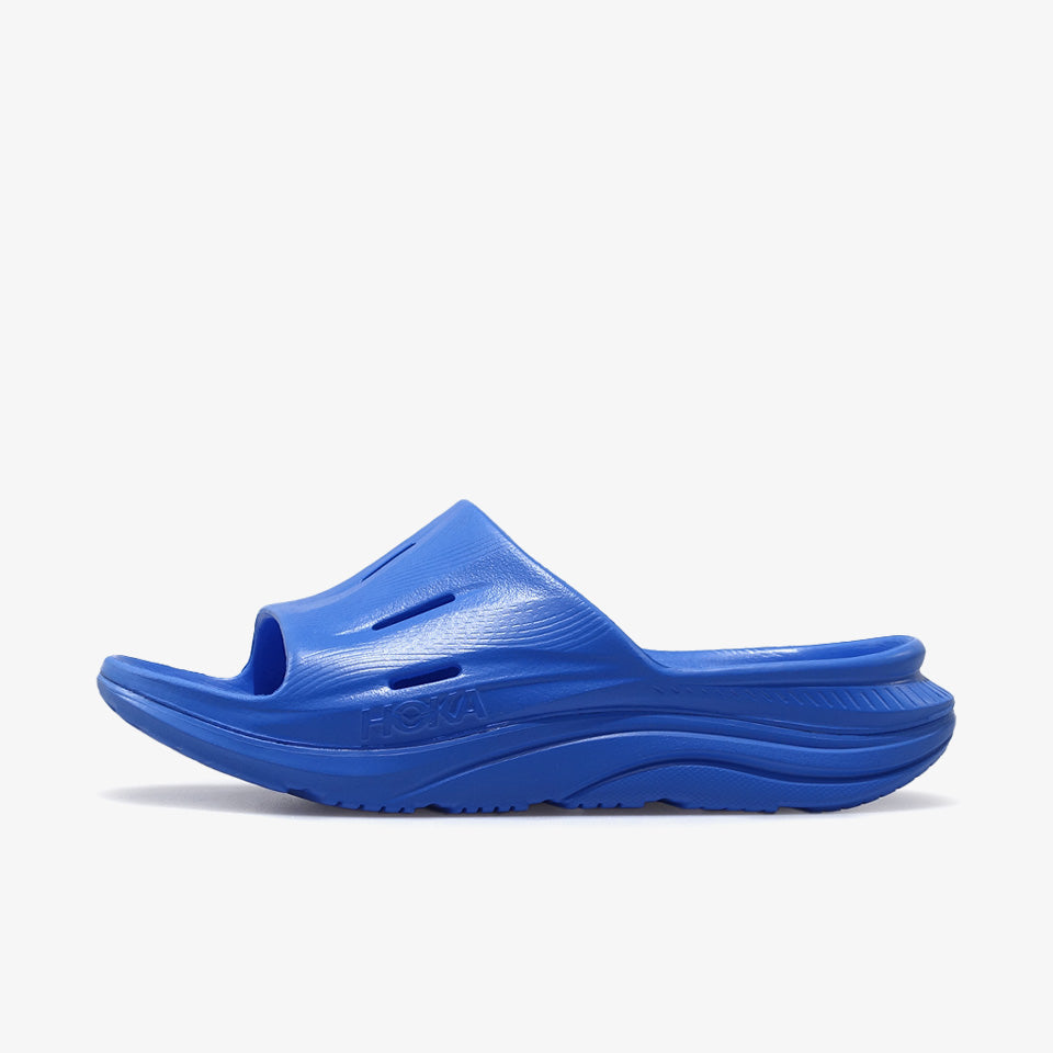 HOKA ORA RECOVERY SLIDE 3 VIRTUAL BLUE / VIRTUAL BLUE – mita sneakers
