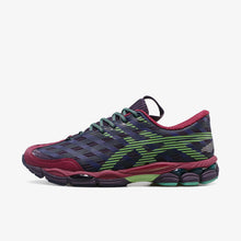 画像をギャラリービューアに読み込む, ASICS SportStyle US8-S GEL-SJ33 "Curated style by Kiko Kostadinov Studio and ASICS SportStyle development team" DEEP PLUM/FRESH GRASS 1