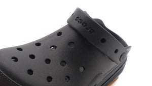 crocs BUBBLE CLUSH CLOG BLACK/GUM 6