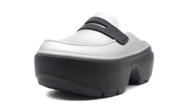 crocs STOMP METALLIC LOAFER SILVER/BLACK 1