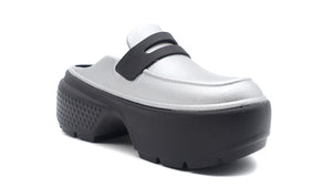 crocs STOMP METALLIC LOAFER SILVER/BLACK 5
