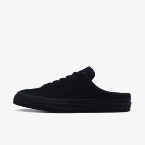 CONVERSE ONE STAR SUEDE MULE BLACKMONOCHROME – mita sneakers
