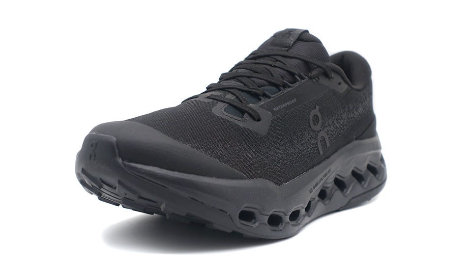 On CLOUDSURFER TRAIL 2 WATERPROOF BLACK/BLACK – mita sneakers