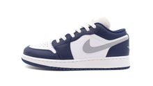 画像をギャラリービューアに読み込む, JORDAN BRAND AIR JORDAN 1 LOW GS &quot;MICHAEL JORDAN&quot; WHITE/WOLF GREY/MIDNIGHT NAVY 3
