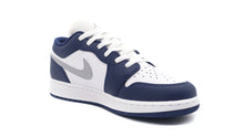 画像をギャラリービューアに読み込む, JORDAN BRAND AIR JORDAN 1 LOW GS &quot;MICHAEL JORDAN&quot; WHITE/WOLF GREY/MIDNIGHT NAVY 5