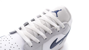 JORDAN BRAND AIR JORDAN 1 LOW GS "MICHAEL JORDAN" WHITE/MIDNIGHT NAVY/NEUTRAL GREY 6