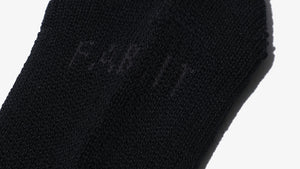 MARQUEE PLAYER HYBRID RIB SOCKS SS "Made in JAPAN" "mita sneakers" BLACK OUT 3