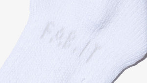 MARQUEE PLAYER HYBRID RIB SOCKS 3/4 "Made in JAPAN" "mita sneakers"  WHITE OUT 3