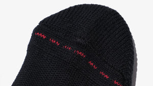 MARQUEE PLAYER HYBRID RIB SOCKS 3/4 "Made in JAPAN" "mita sneakers"  BLACK OUT 2