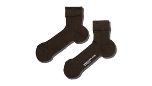 MARQUEE PLAYER HYBRID RIB SOCKS SS "Made in JAPAN" DARK BROWN 4
