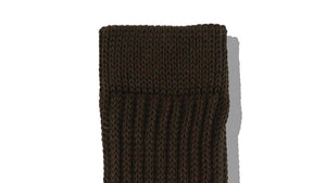 MARQUEE PLAYER HYBRID RIB SOCKS "Made in JAPAN" DARK BROWN 3