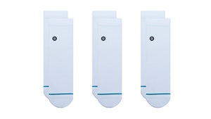 STANCE ICON QUARTER 3 PACK WHITE 1