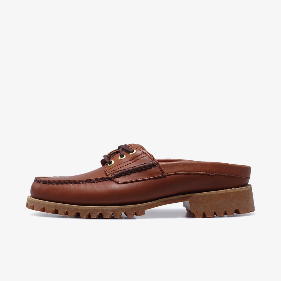 【希少】Timberland 3eye vibram mule Timberland 3 EYE VIBRAM SOLE MULE RUST FULL GRAIN – mita sneakers
