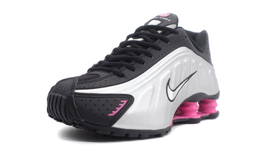 NIKE (WMNS) SHOX R4  BLACK/METALLIC SILVER/PINKSICLE 1