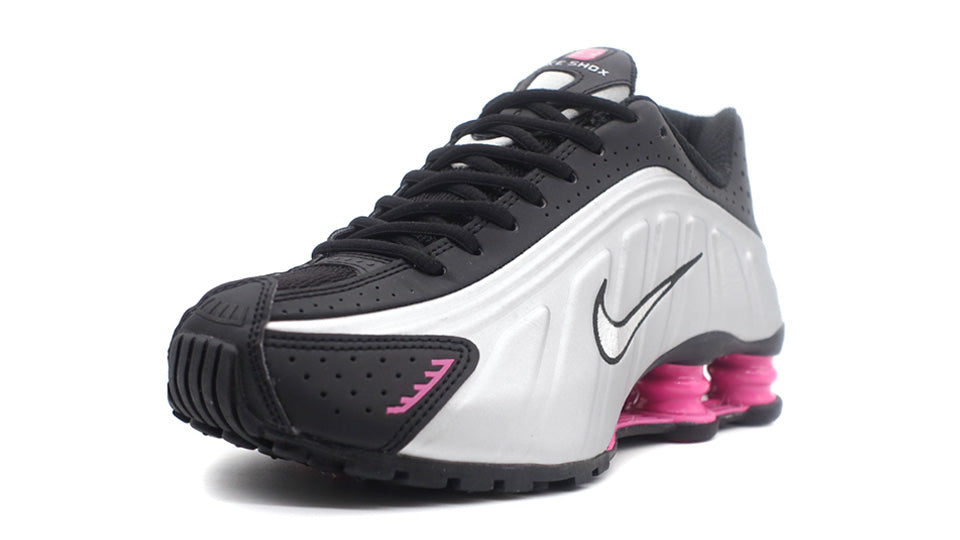 NIKE (WMNS) SHOX R4  BLACK/METALLIC SILVER/PINKSICLE 1