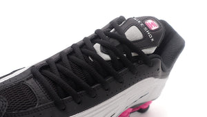 NIKE (WMNS) SHOX R4  BLACK/METALLIC SILVER/PINKSICLE 6