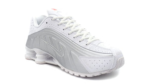 NIKE (WMNS) SHOX R4 WHITE/WHITE/METALLIC SILVER/MAX ORANGE 5