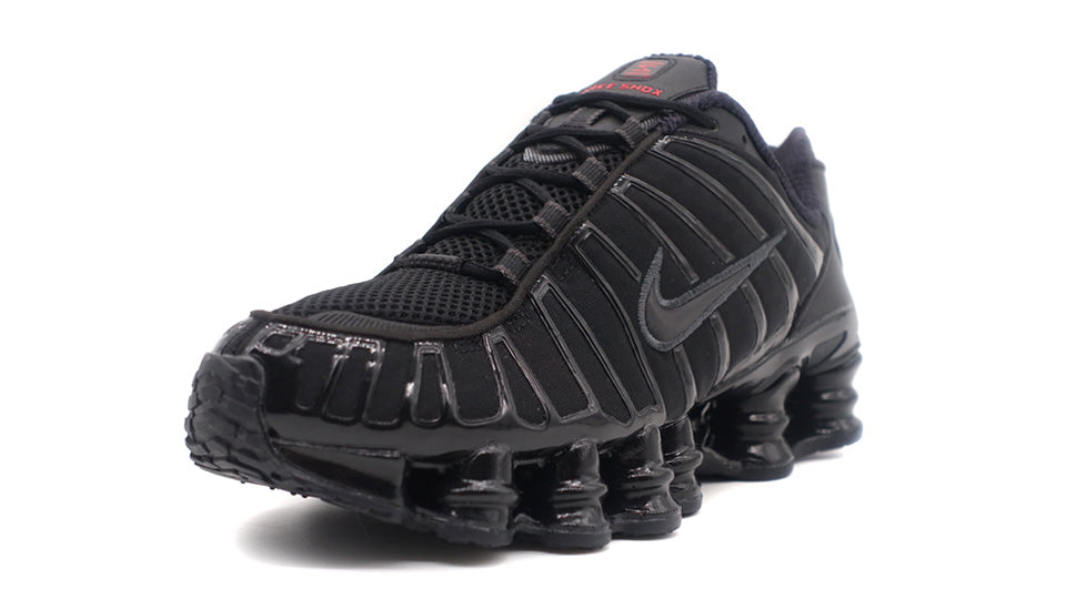NIKE (WMNS) SHOX TL  BLACK/BLACK/METALLIC HEMATITE/MAX ORANGE 1