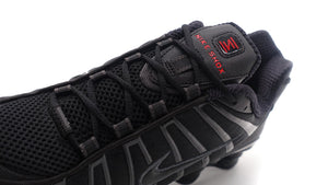 NIKE (WMNS) SHOX TL  BLACK/BLACK/METALLIC HEMATITE/MAX ORANGE 6