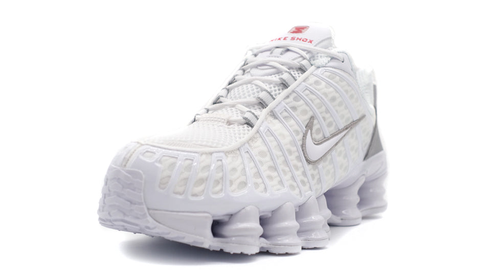 NIKE SHOX TL WHITE/WHITE/METALLIC SILVER/MAX ORANGE 1