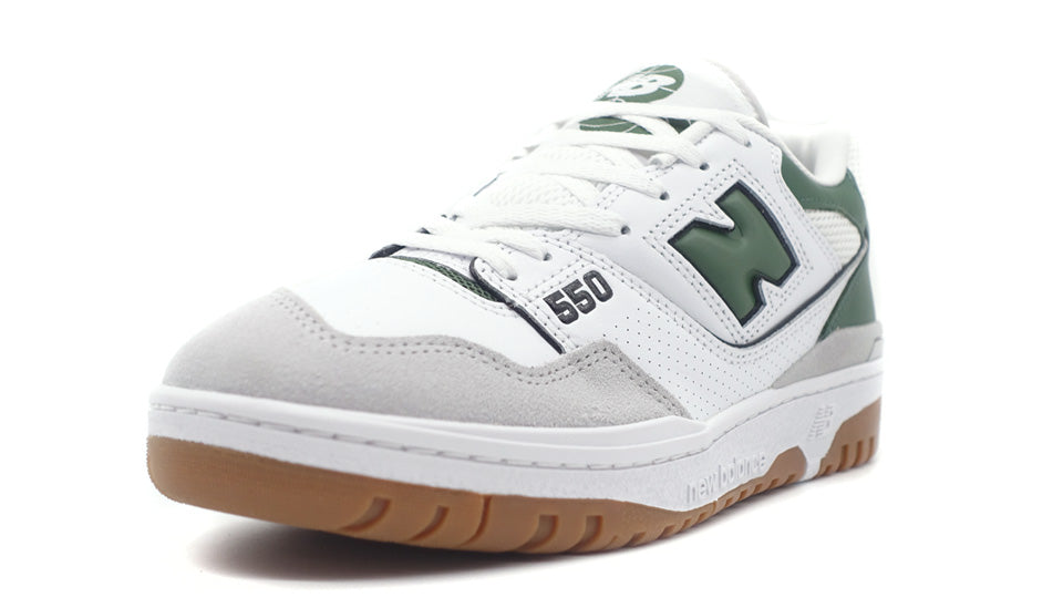 ニューバランス BB550 ESB D スニーカー ： ホワイト×グリーン New Balance