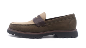 COLE HAAN AMERICAN CLASSICS PENNY LOAFER CH DEEP OLIVE/CH DARK LATTE/CH DARK CHOCOLATE/BLACK