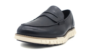 COLE HAAN ZEROGRAND REMASTERED PENNY LOAFER  BLACK/NATURAL TAN/IVORY 1