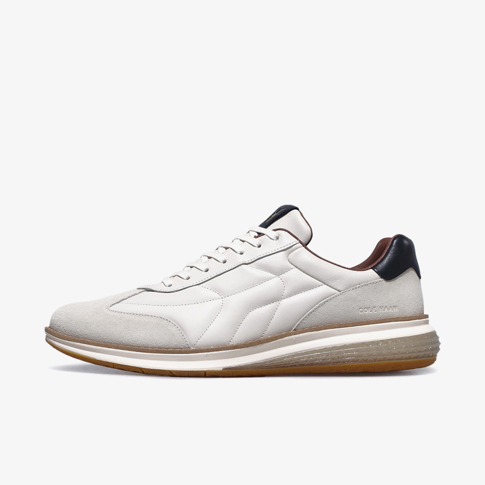 COLE HAAN GRANDPRO TOUCHLINE ENERGYWEAVE IVORY/SILVER BIRCH SUEDE