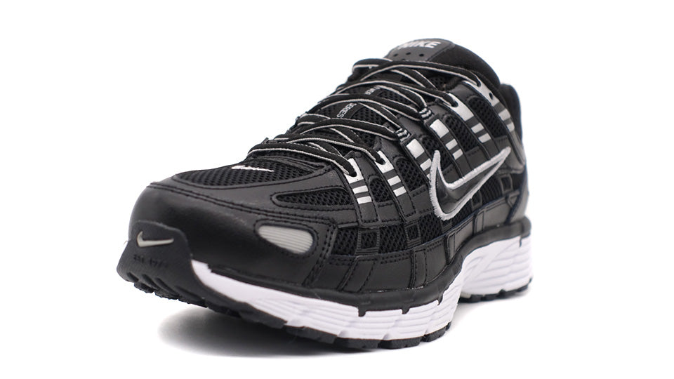 NIKE P-6000 BLACK/BLACK/WHITE/METALLIC SILVER 1