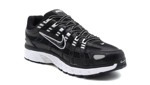 NIKE P-6000 BLACK/BLACK/WHITE/METALLIC SILVER 5